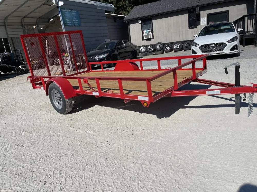 New Lone Wolf 6x12 utility trailer with ramp gate on the A&A Center Trailers lot in Jonesboro, GA
