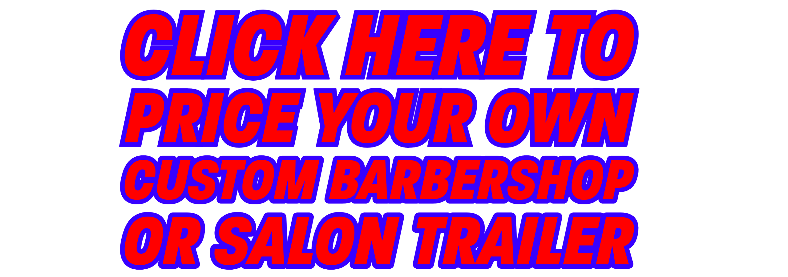 Mobile barbershop trailer interior