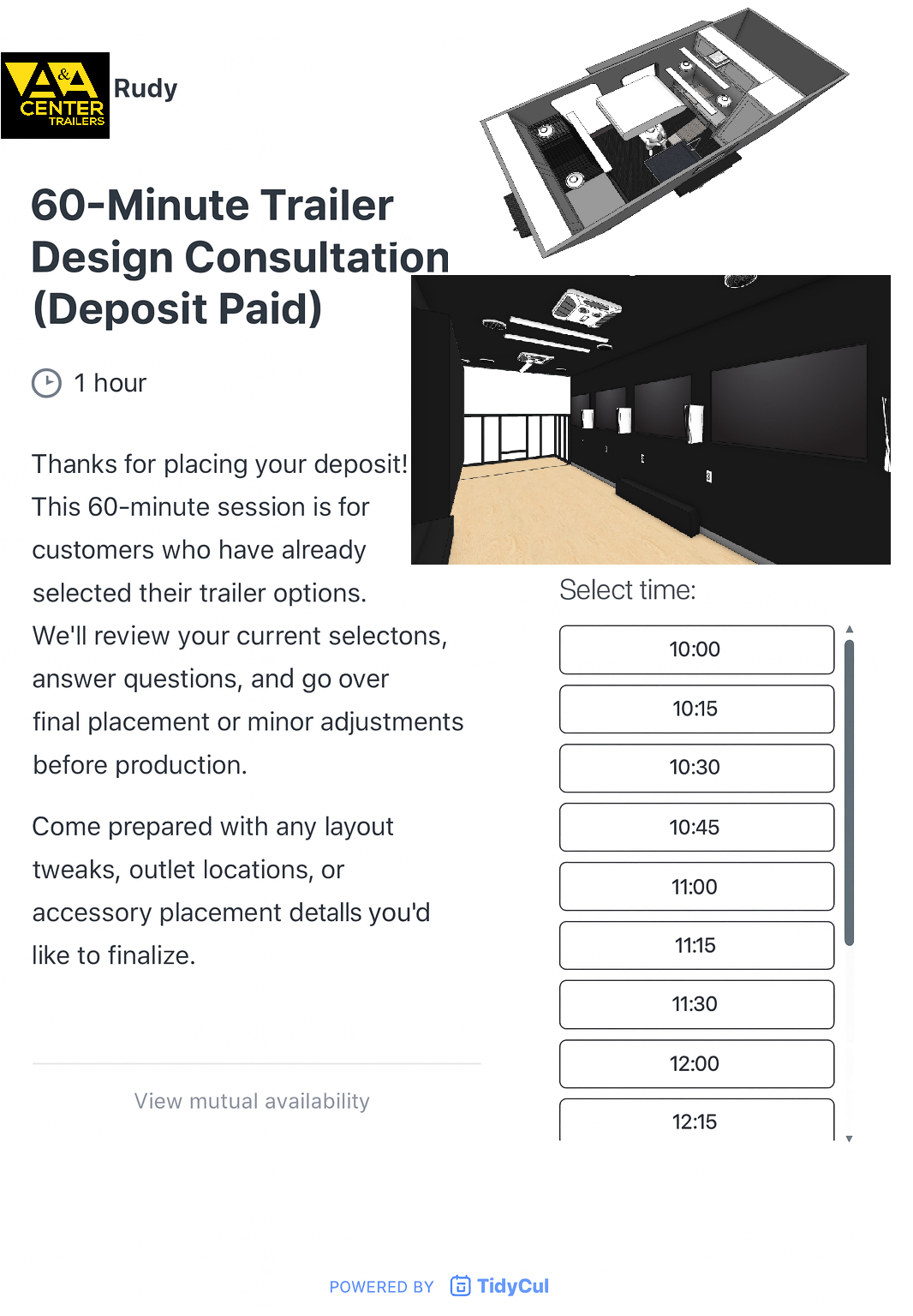 Custom mobile boutique trailer design
