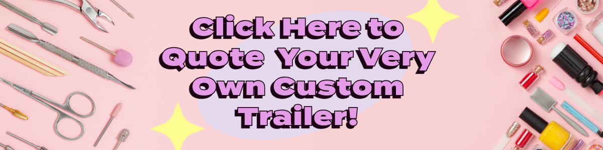 Mobile nail salon trailer