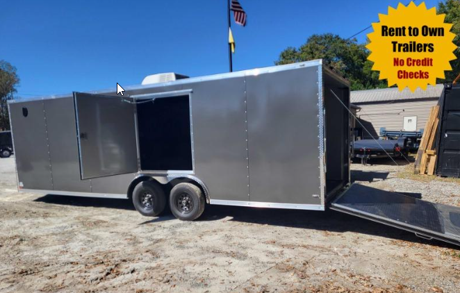 Enclosed race trailer